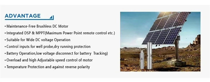 4SD9-68-150-1300-A/D 1300W Ac System High Rated Solar Deep Well Submersible Water Pump factory
