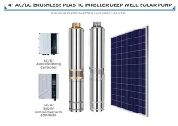 4SD9-45-110-750-A/D 750W AC システムの高評価された太陽深井戸水中ウォーター ポンプ